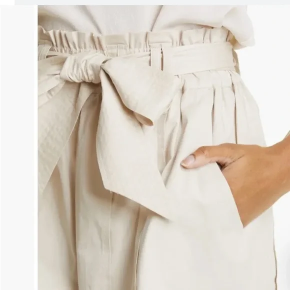 NWT‎ Ramy Brook Sandstone Tie Belt Paperbag Zaydie Shorts Size 00 reg $265 - Picture 4 of 9